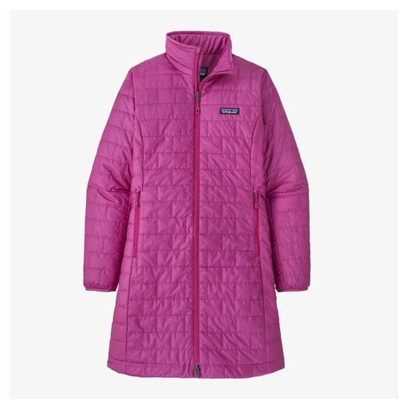 New W’s Patagonia nano puff parka size S Amaranth with tags ⭐️⭐️⭐️⭐️ - Picture 4 of 17